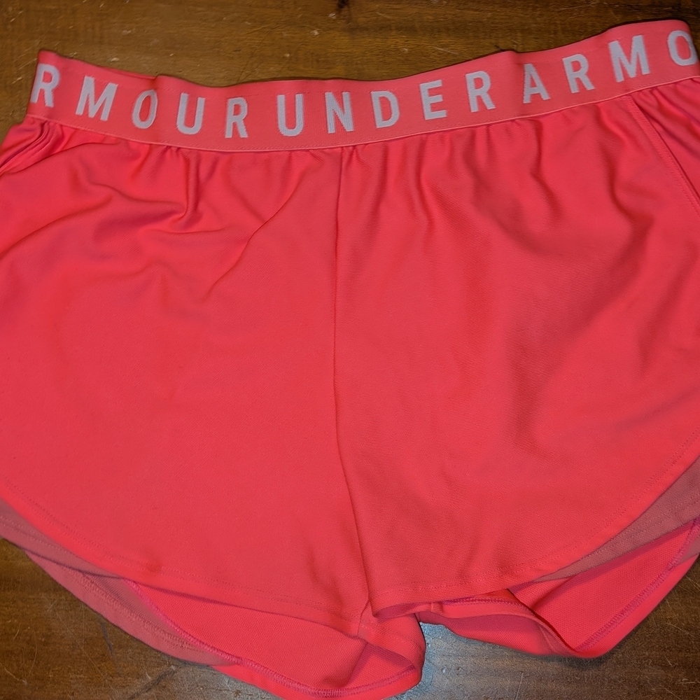 Under Armour HeatGear Pink Athletic Shorts